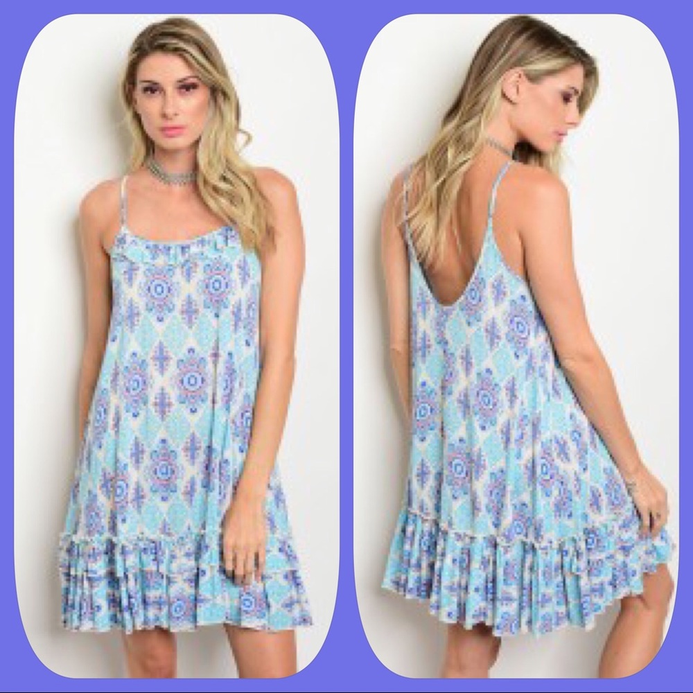 🌴MULTI PRINT DRESS🌴 - Picture 1 of 1